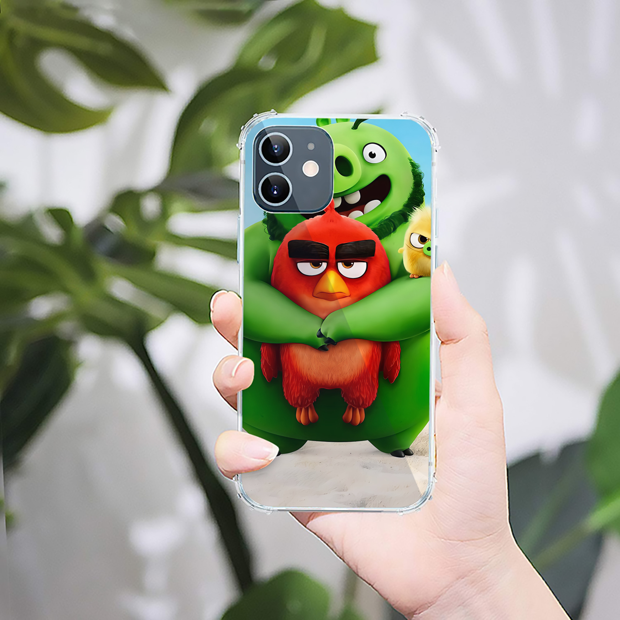 （画像用） Angry Birds アングリーバード 【iPhone 12シリーズ対応】透明スマホケース（クリアソフトケース）